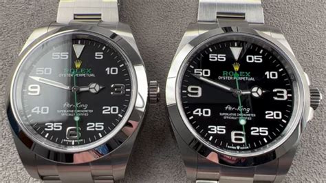 rolex air king vs new